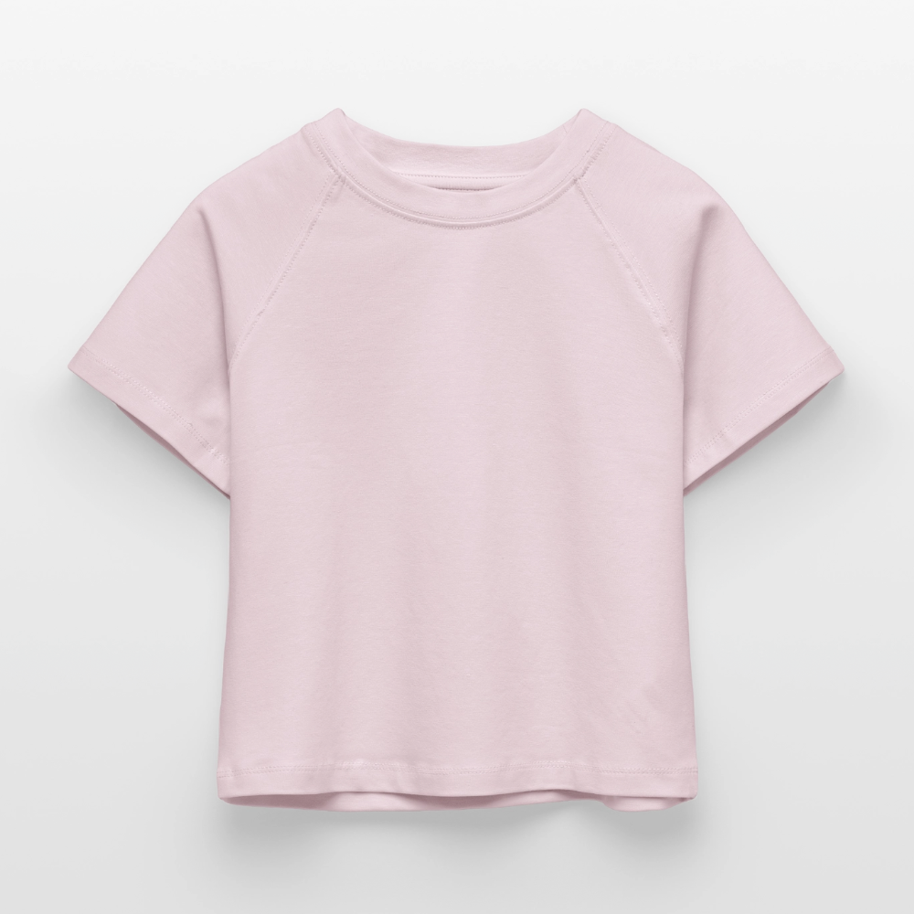 Cropped Frauen Organic T-Shirt - Puderrosa