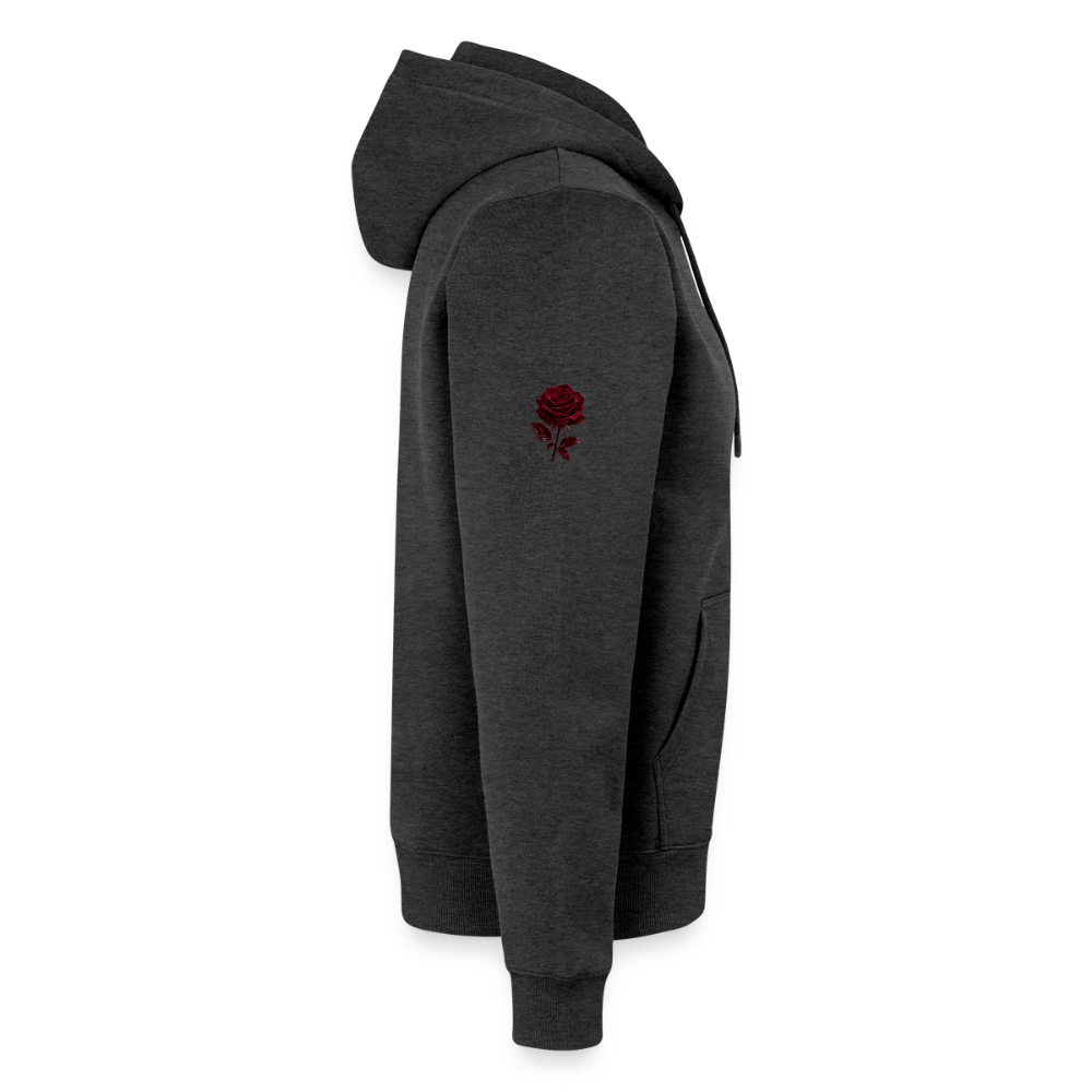 Männer Premium Kapuzenjacke - Anthrazit meliert