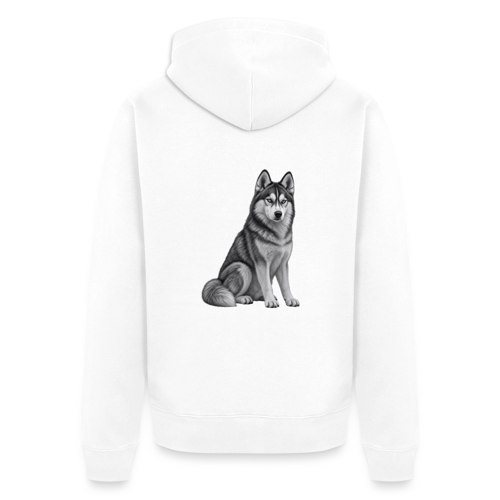 Männer Premium Kapuzenjacke - Weiß