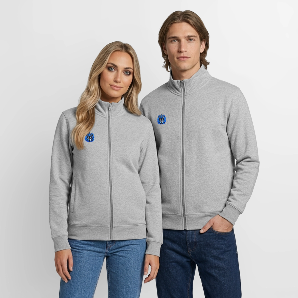 Unisex Organic Zip Sweatshirt von Stanley/Stella - Grau meliert