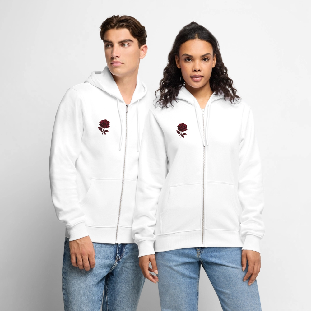 Männer Premium Kapuzenjacke - Weiß