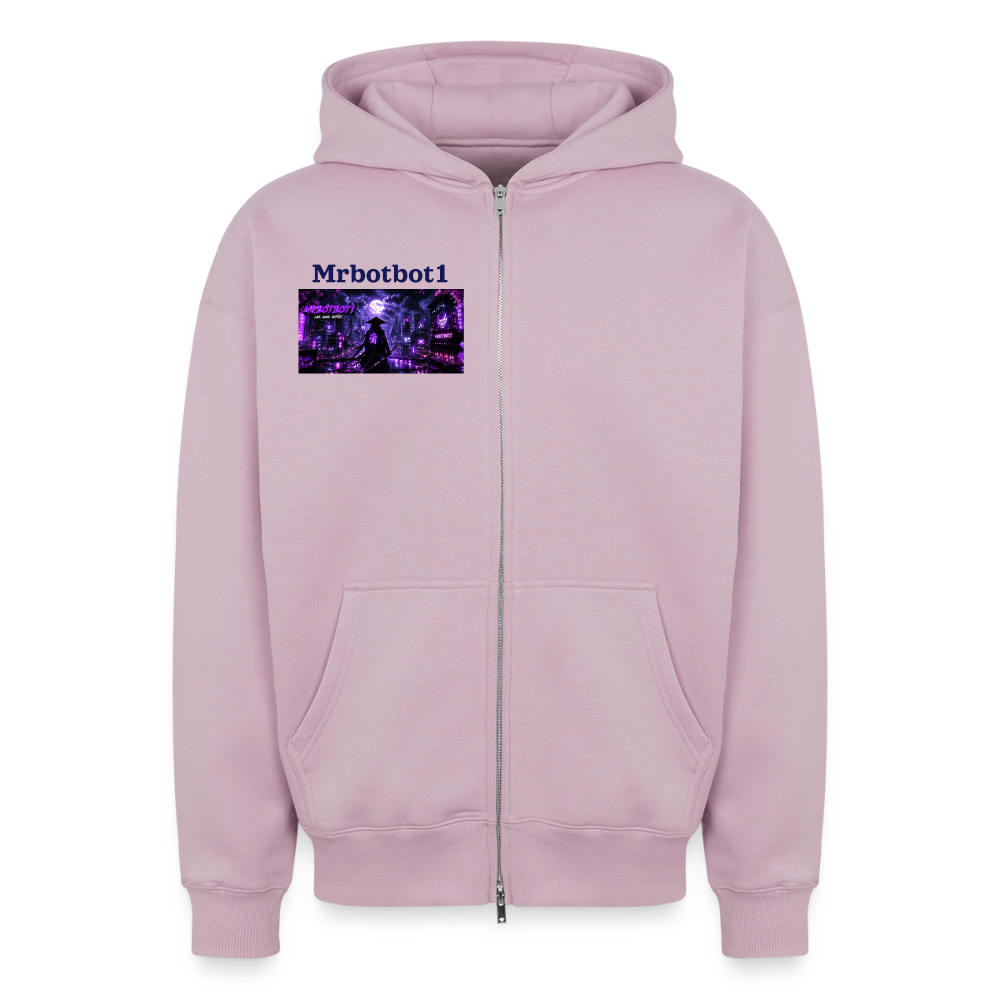 Oversized Heavyweight Unisex Zip Hoodie - Altrosa