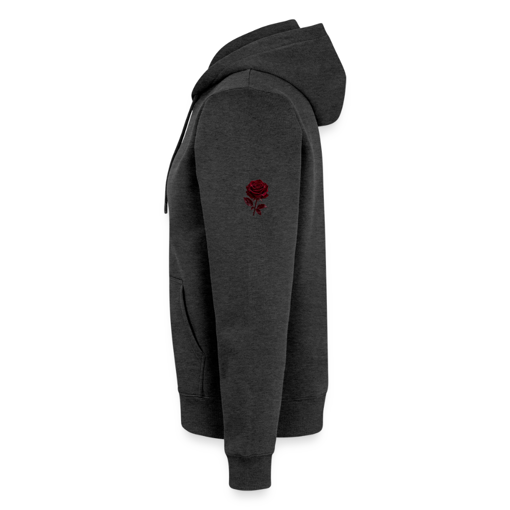 Männer Premium Kapuzenjacke - Anthrazit meliert
