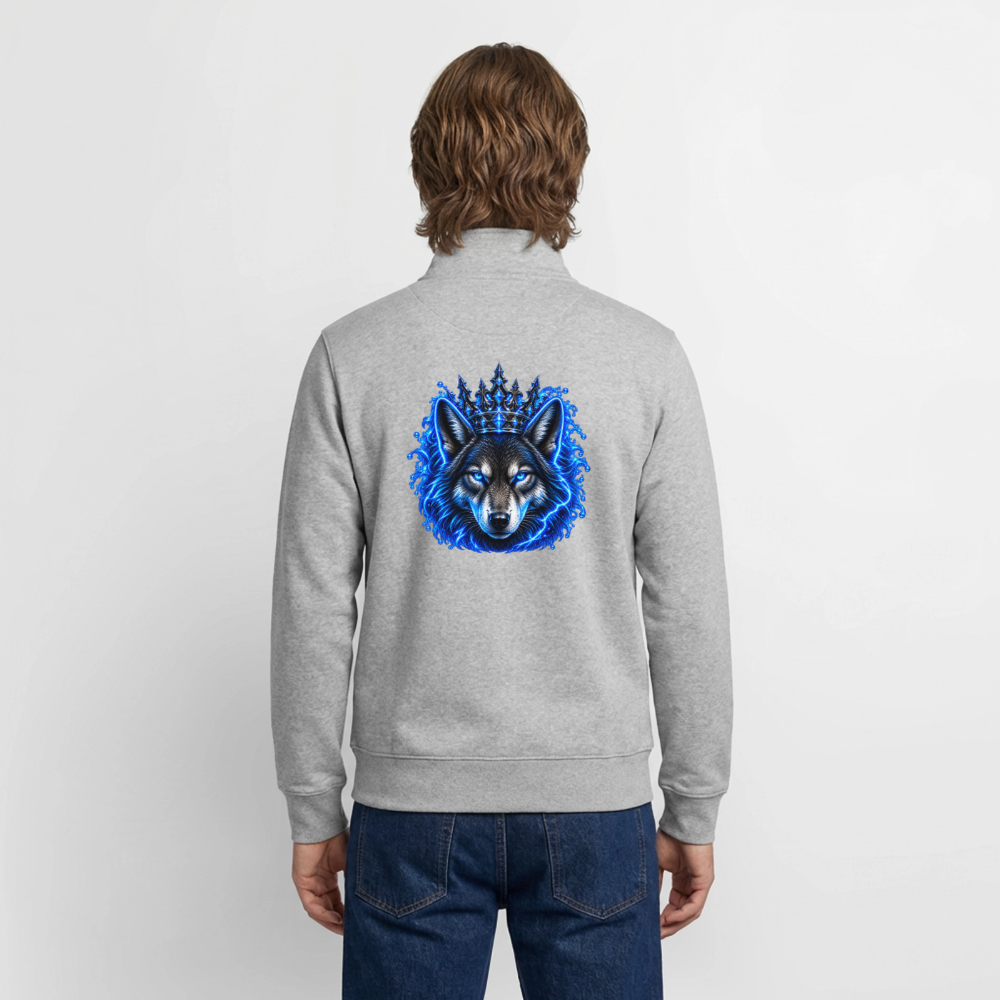 Unisex Organic Zip Sweatshirt von Stanley/Stella - Grau meliert