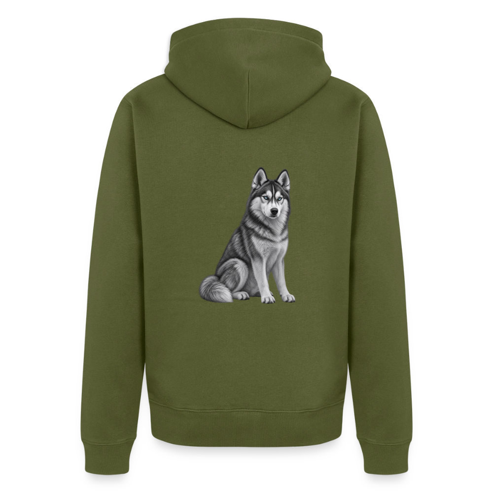Männer Premium Kapuzenjacke - Khaki