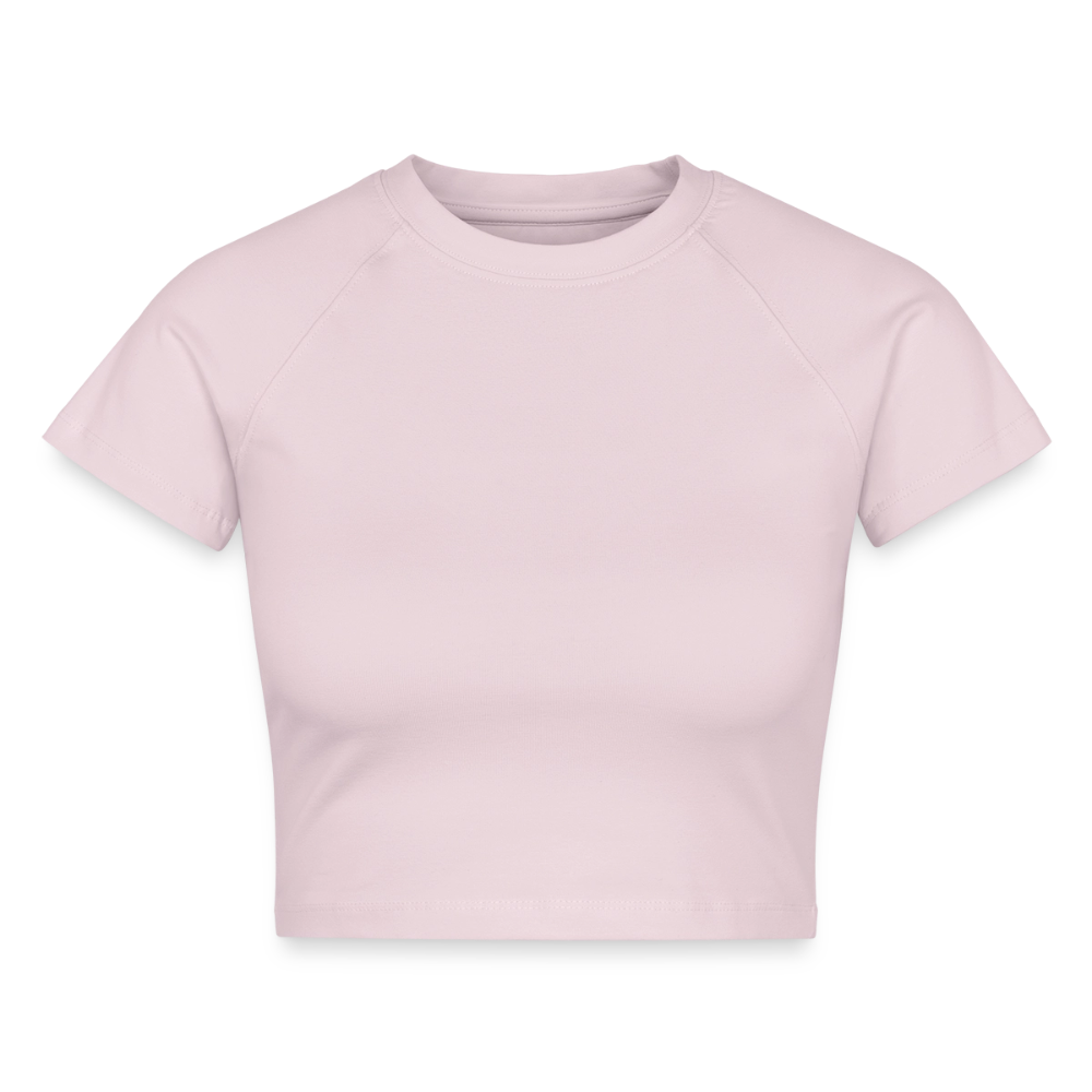 Cropped Frauen Organic T-Shirt - Puderrosa