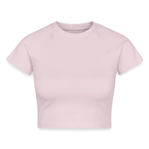 Cropped Frauen Organic T-Shirt - Puderrosa