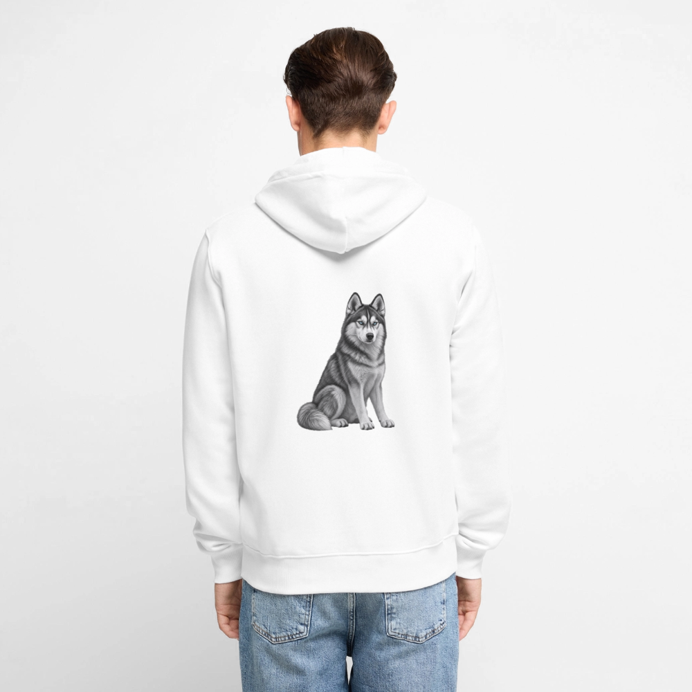 Männer Premium Kapuzenjacke - Weiß