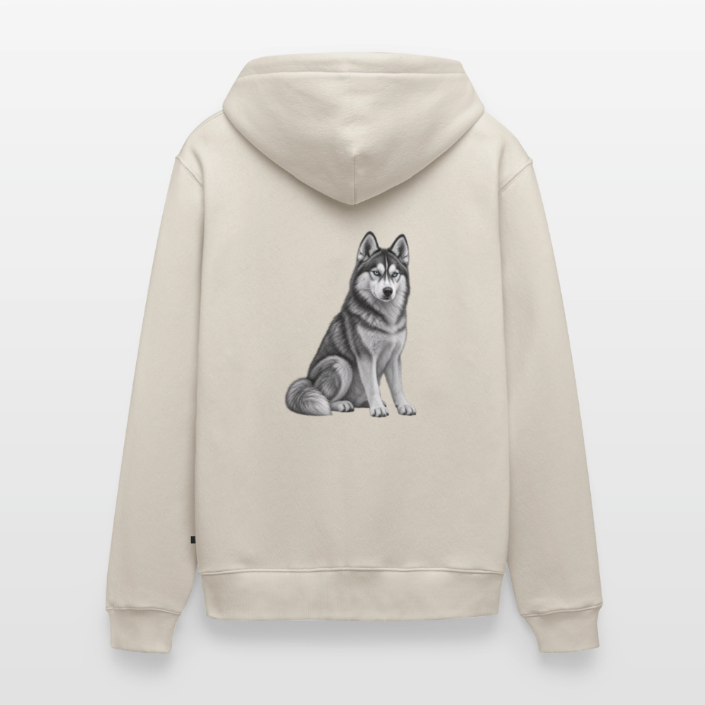 Männer Premium Kapuzenjacke - Beige
