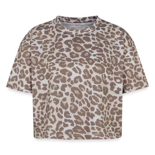 Boxy Leo Frauen Premium Organic T-Shirt - Leopard print