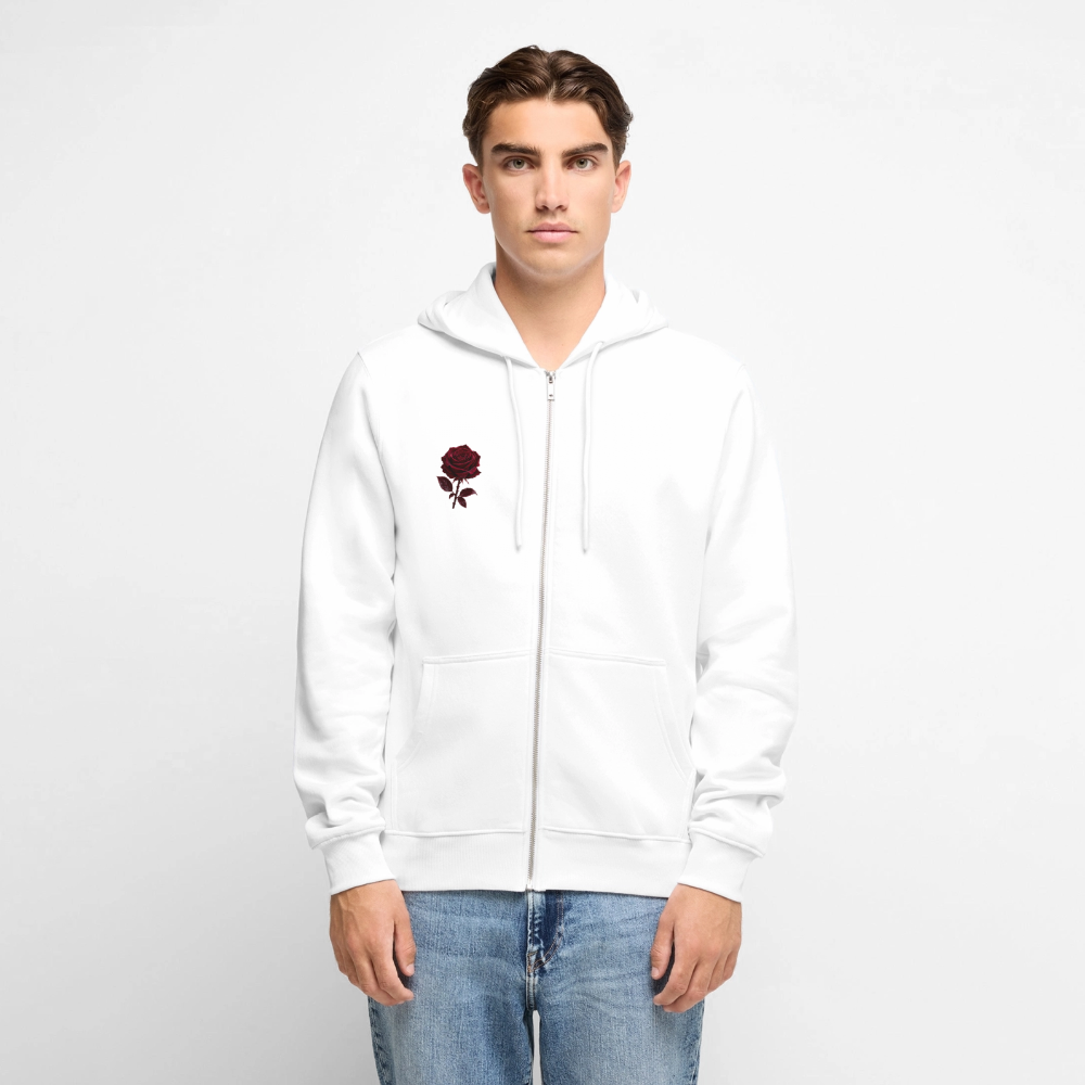 Männer Premium Kapuzenjacke - Weiß