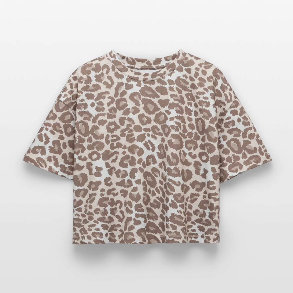 Boxy Leo Frauen Premium Organic T-Shirt - Leopard print