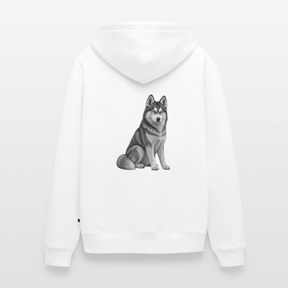 Männer Premium Kapuzenjacke - Weiß