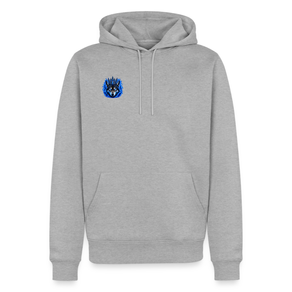 Männer Premium Hoodie - Grau meliert