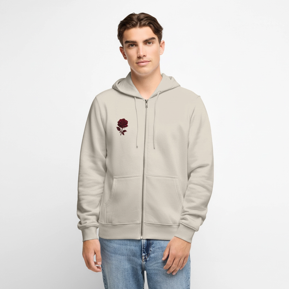 Männer Premium Kapuzenjacke - Beige