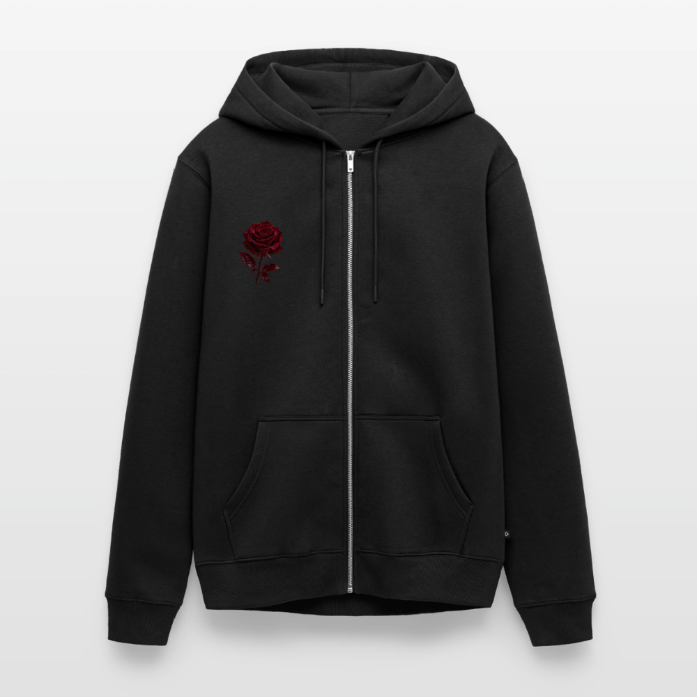 Männer Premium Kapuzenjacke - Schwarz