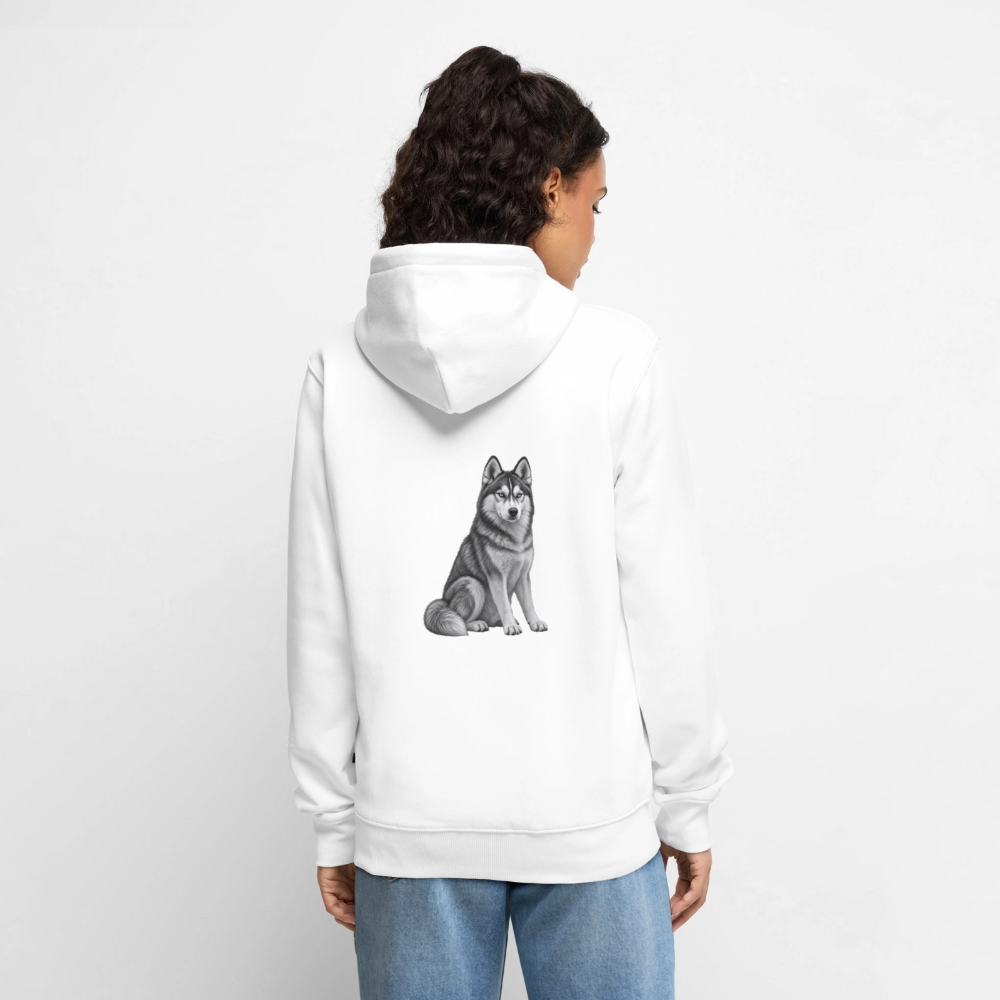 Männer Premium Kapuzenjacke - Weiß