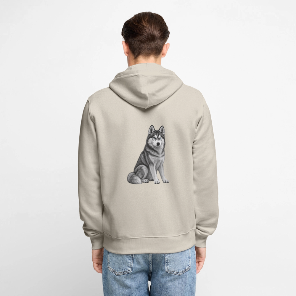 Männer Premium Kapuzenjacke - Beige