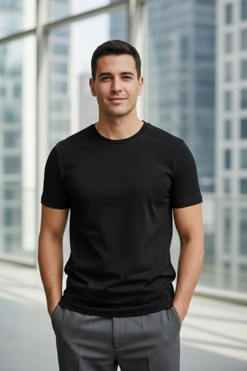 Herren Premium T-Shirt Mockup
